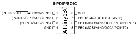 ATtiny13-Schema