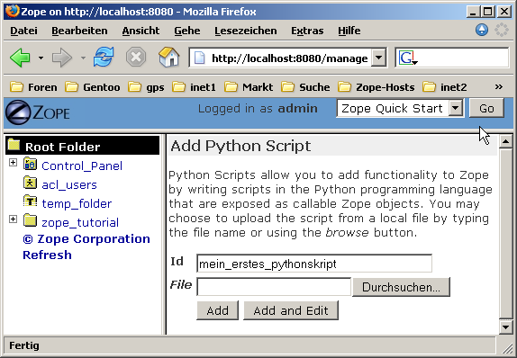 Python Skript erstellen Bild 2